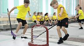 Тульские дошколята осваивают флорбол