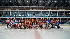 Церемония открытия дивизиона "Мастер 3х3" Тульской любительской хоккейной лиги